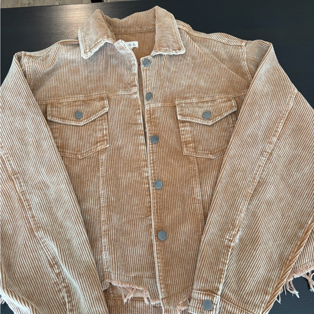 POL Tan Corduroy Jacket